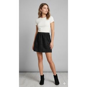 Matilda Jane Faux Suede Mini Skirt A-Line Short Skirt Women Medium